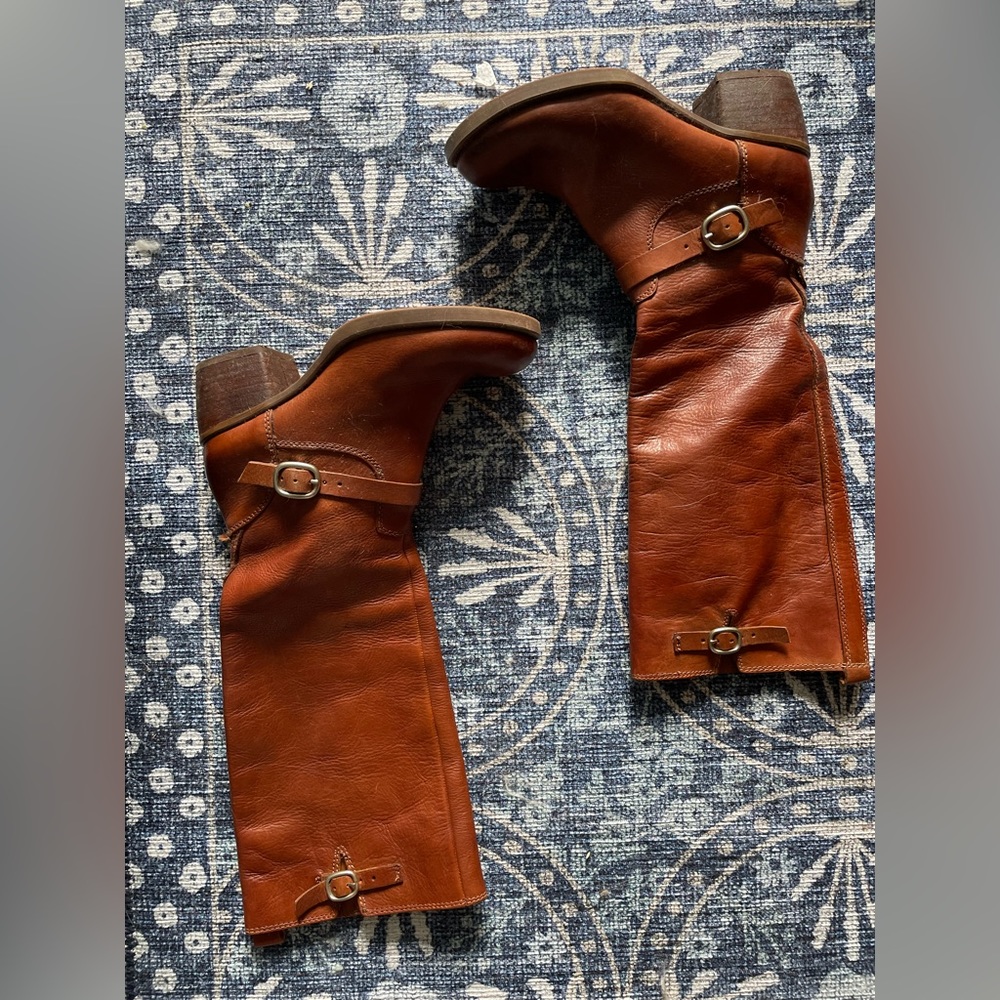 Lucky brand Rollie cognac leather riding boot